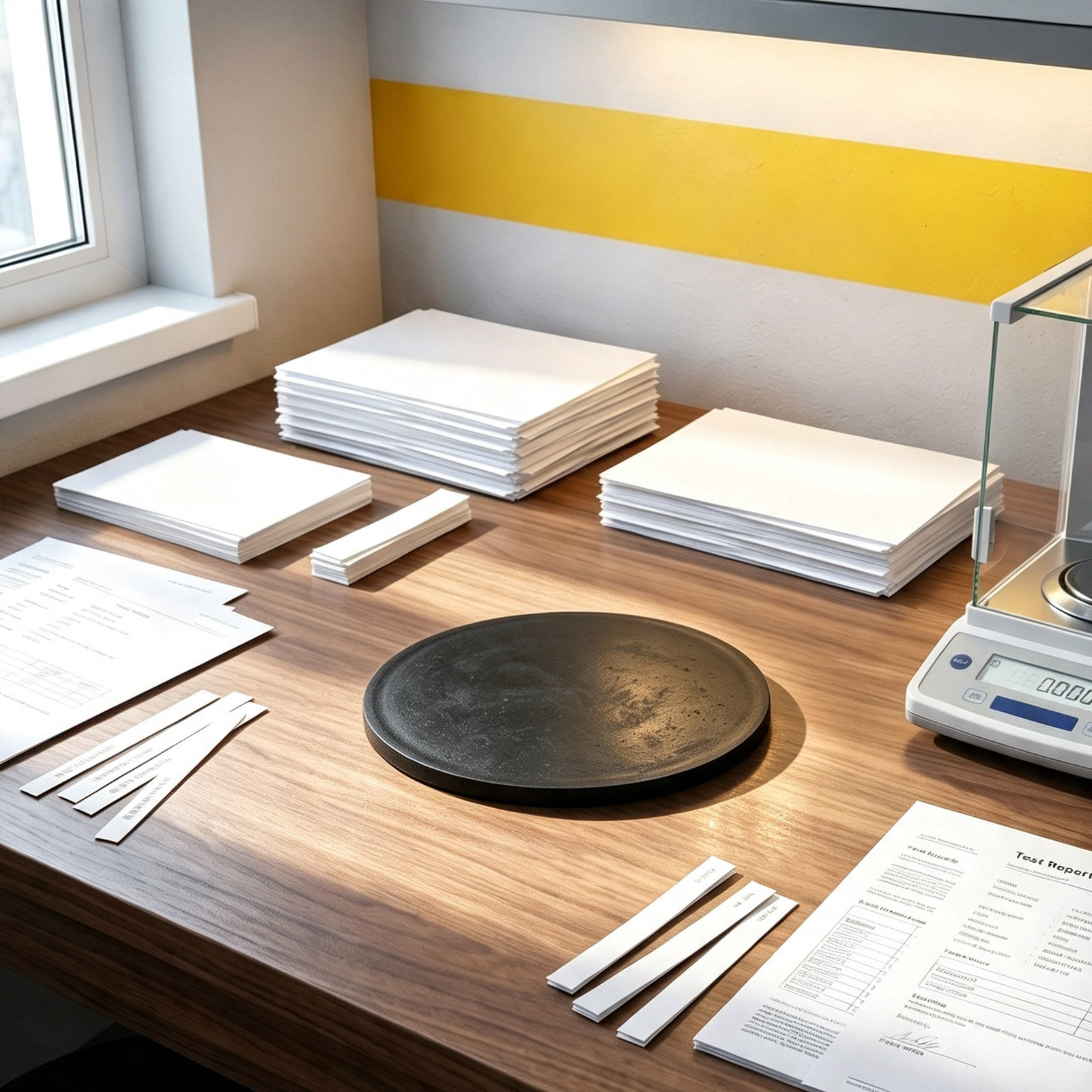 Lab Equipment - 4個入り、円形ゴム製GSMカッターパッド、試験用カッターベースディスク、実験室用繊維・紙試験装置の交換用部品