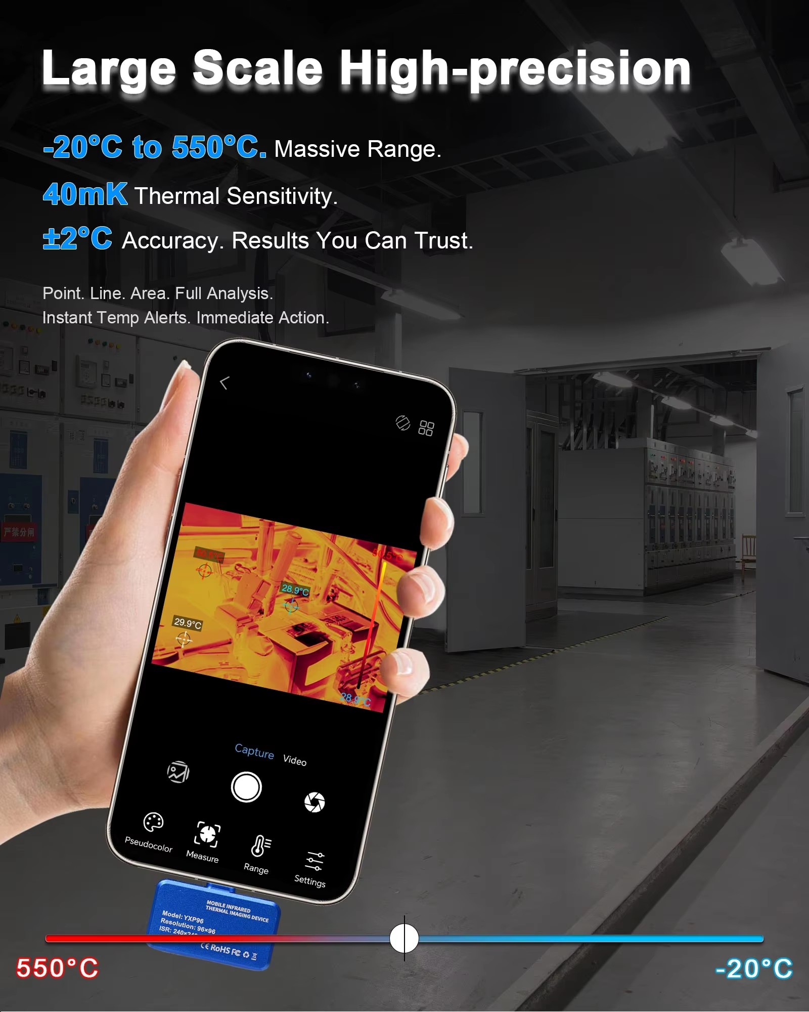 スマートフォン用サーマルカメラ 96x96 IR、240x2 - Thermal Imaging Camera Pcb Repair のレビューと価格