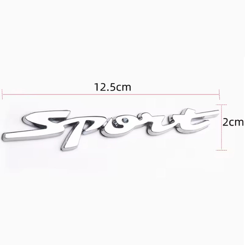 メタル3Dクロームカーステッカー、車体用レーシングスポーツ文 - Packaging のレビューと価格