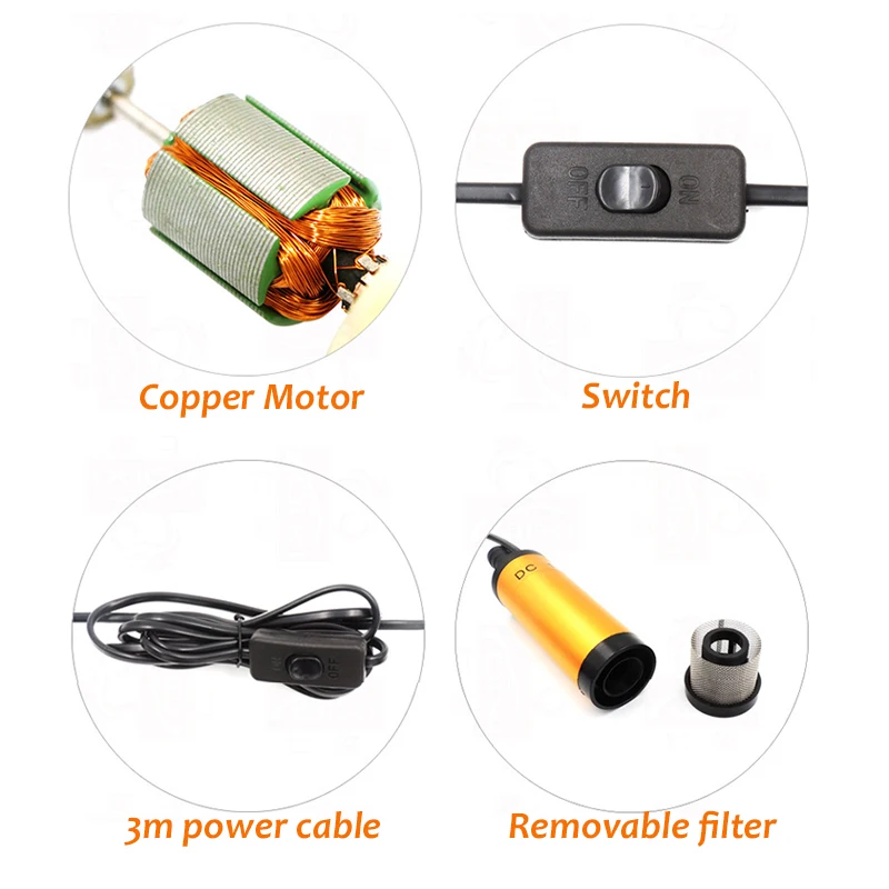 小型水中ディーゼル燃料移送用吸い上げポンプ、51mm、アルミ - Mini Peristaltic Pump 12V のレビューと価格