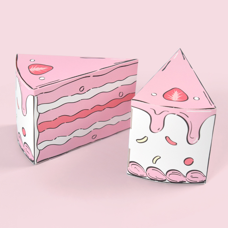 三角形のケーキ型紙製ギフトボックス。クリエイティブなキャンデ - Packaging のレビューと価格