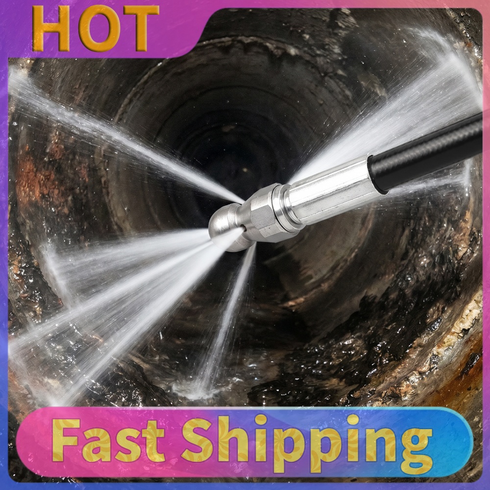 10M排水管詰まり除去キット、ジェットノズル付き高圧水ホース - Vacuum Chamber Kit With Pump のレビューと価格